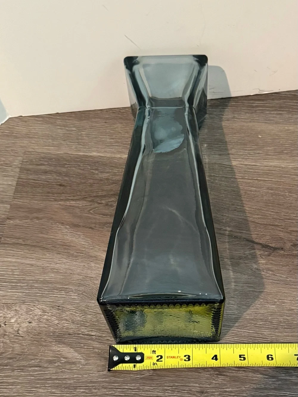Gorgeous Blue Recycled Glass Vase- Made in Spain- NWT